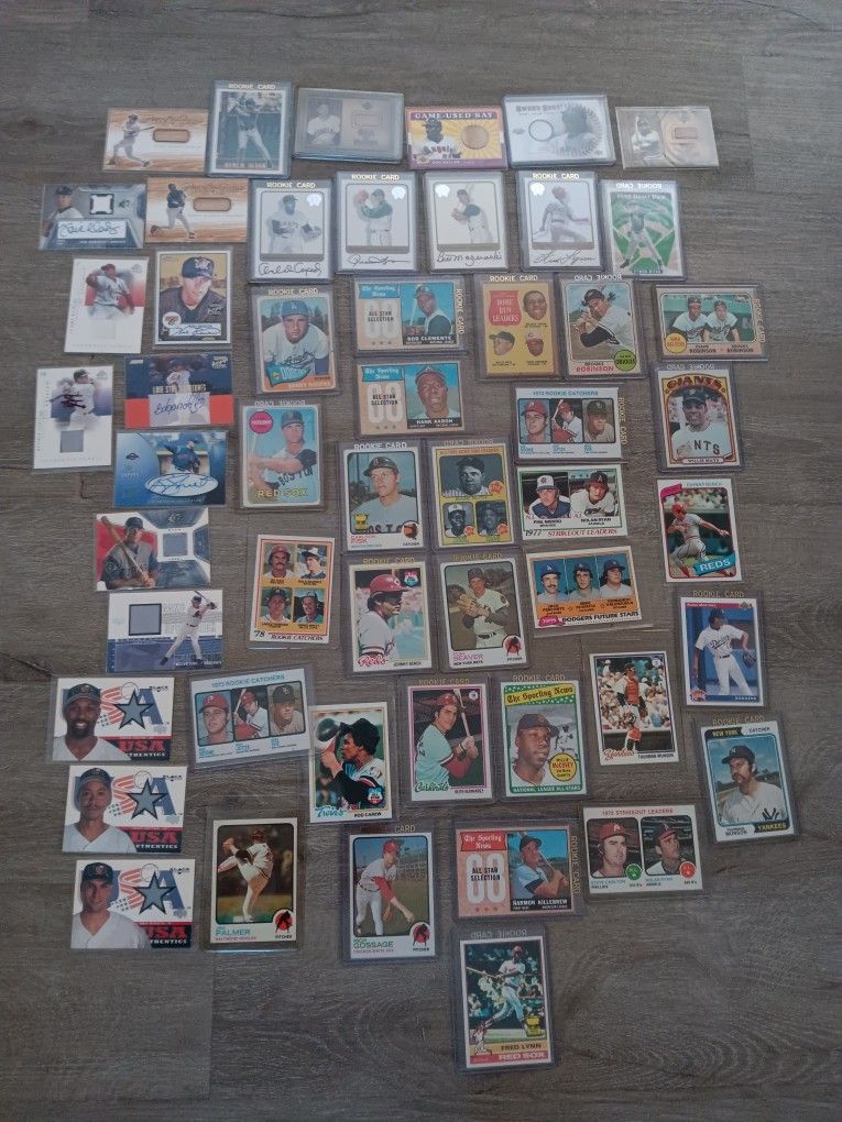 Vintage Rookies Game Used Baseball Stars Autographs