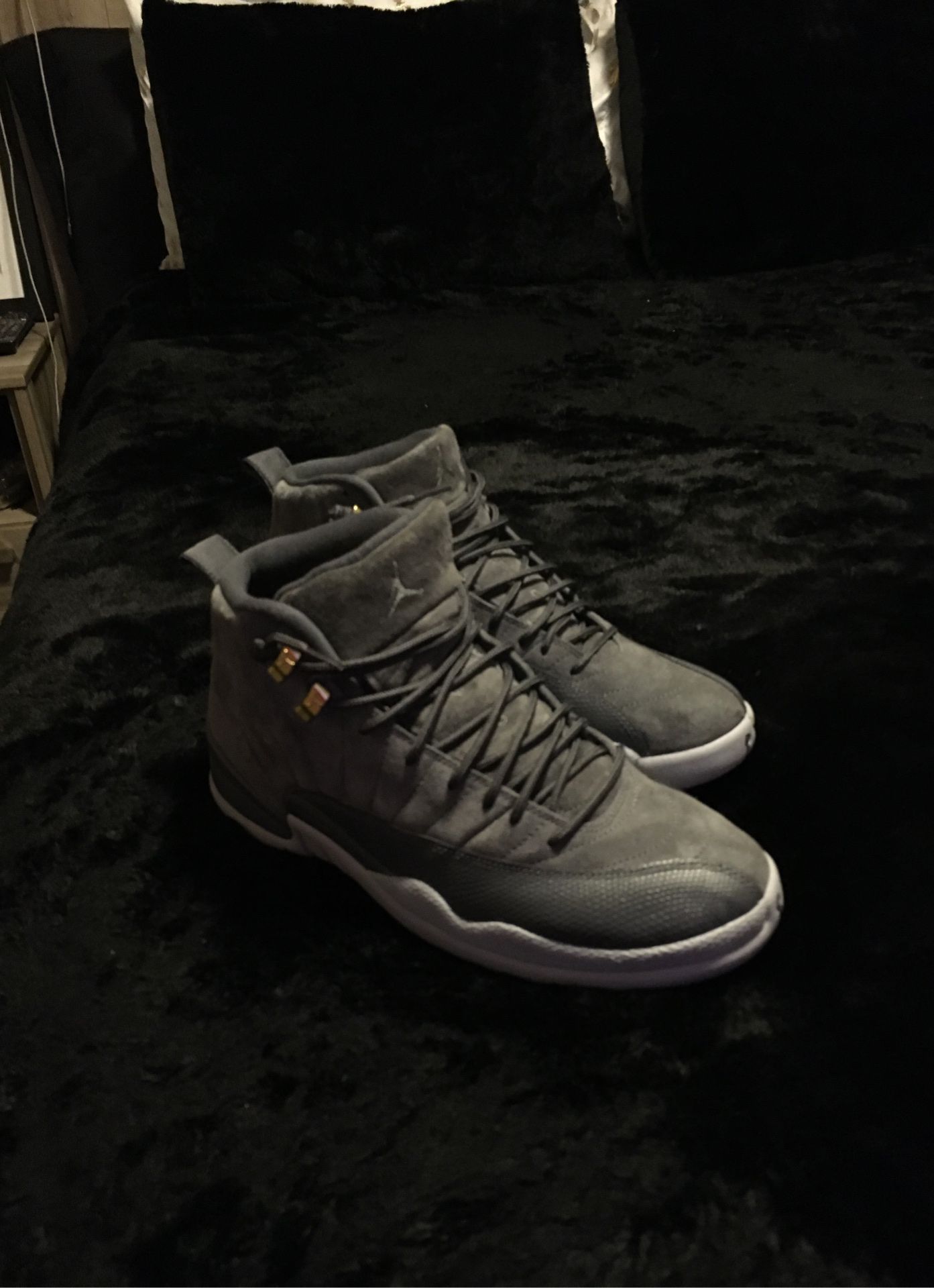Wolf grey Jordan 12s size 10 I want to trade for a 10.5 Jordan let’s see what y’all got!!