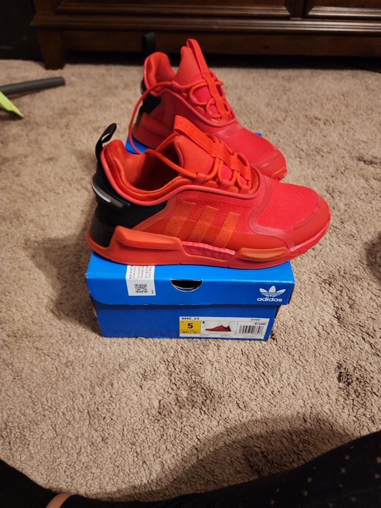 Brand New Men Size 5 NMD_V3 Red Shoes