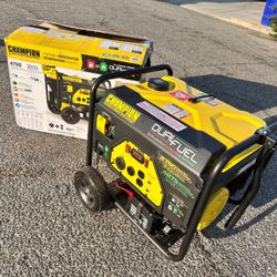 Champion Power
Equipment
3800-Watt/4750-Watt Electric Start
Gas and Propane Powered Dual
Fuel Portable Generator