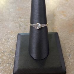 14k Gold Diamond Engagement Ring 1/2crt