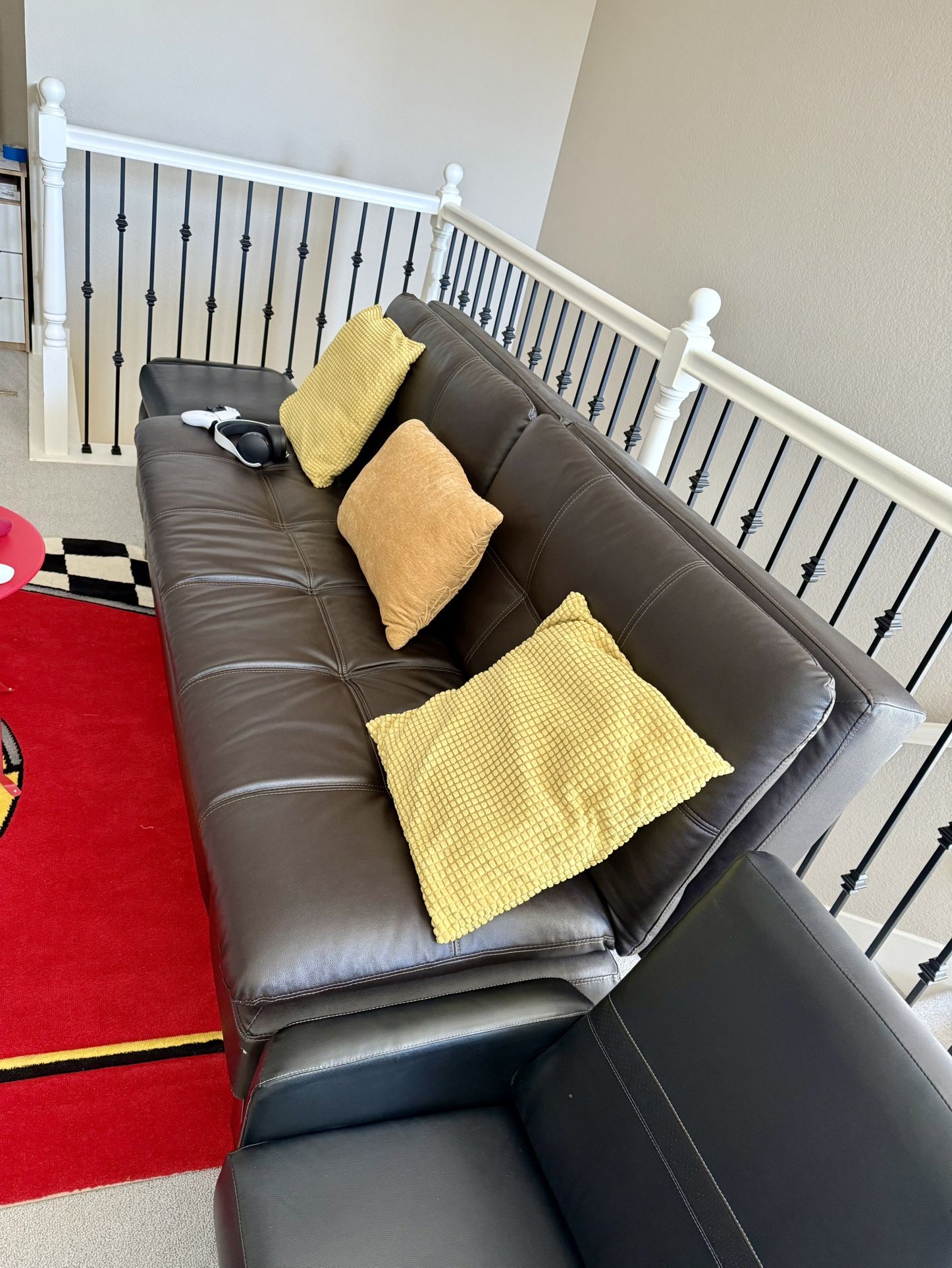 Loft Sofa Bed Reclining To Lay Flat And Leather