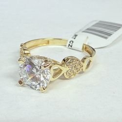 14K Gold & CZs Ring