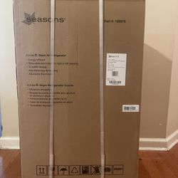 Seasons BC96 3.3 Cu. Ft. Compact Refrigerator Energy Star, All-Fridge, Black