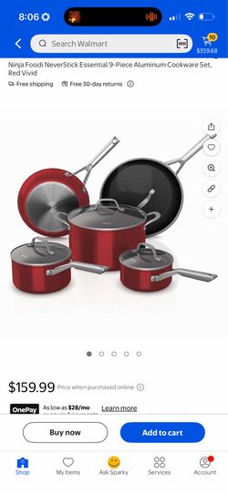 Ninja Foodi NeverStick 9-Piece Cookware Set – $110🔥 (Retail $159+)