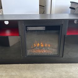 TV Stand w/ Electric Heater + Remote