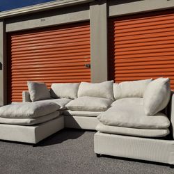 White Cloud Couch Sectional 