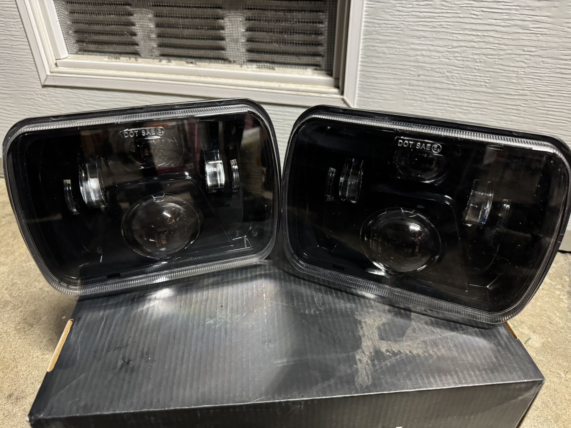 5x7 H4 LED headlights hi/Lo beam