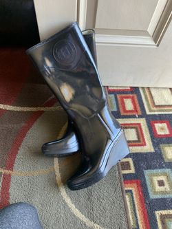 Hunter wedge rain boots sale sales