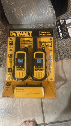 DeWalt walkie talkies