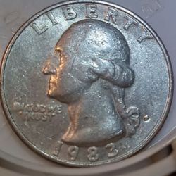 1983 P Quarter, RPM Filled P, Doubling On IN GOD WE TRUST