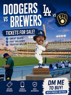Dodgers vs Brewers 8/15/26 Field Level Tickets
