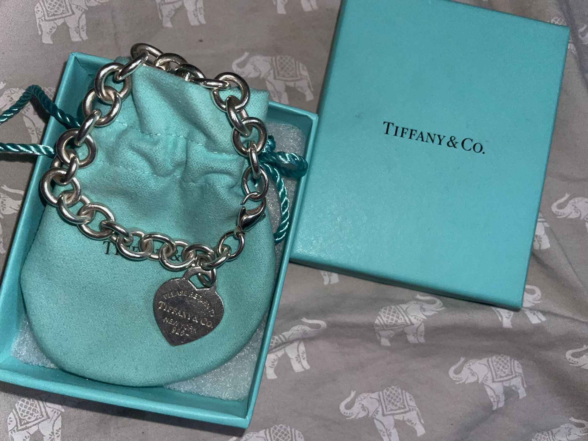 Tiffany & Co. Silver Heart Tag Bracelet- PRICE NEGOTIABLE 