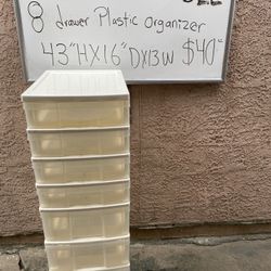 8 Drawer Plastic Organizer