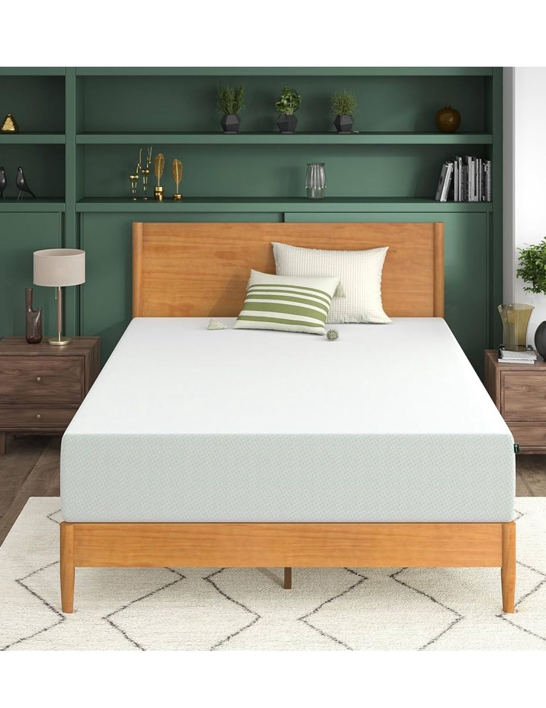 New In box - king S12 Inch Green Tea Memory Foam Mattress, King, Fiberglass Free, Patented Custom Contour Support, Sturdy Base Foam, CertiPUR-US C