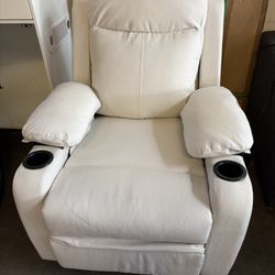 Recliner Chair for Adults, Small Recliners for Small Spaces,  Manual Recliner with Cup Holders and Side Pockets,Reclining Chair for Living Room,Bedroo