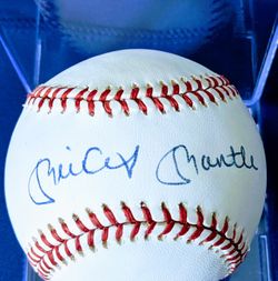 The Yankee Legend Mickey Mantle Signed Baseball