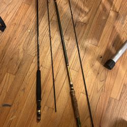 2 Vintage 8wt, ‘8 “6 Fly Rods