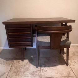 MCM Writing Desk And Chair