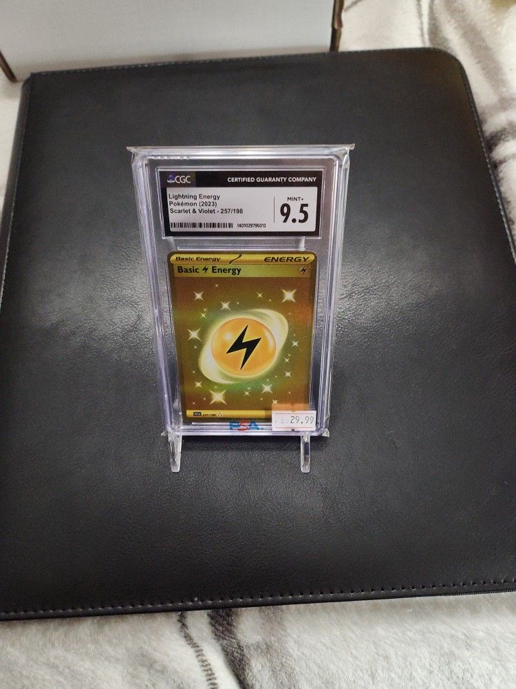 2023 Pokémon Lightning Energy 257/198 (9.5 Mint+ CGC) 