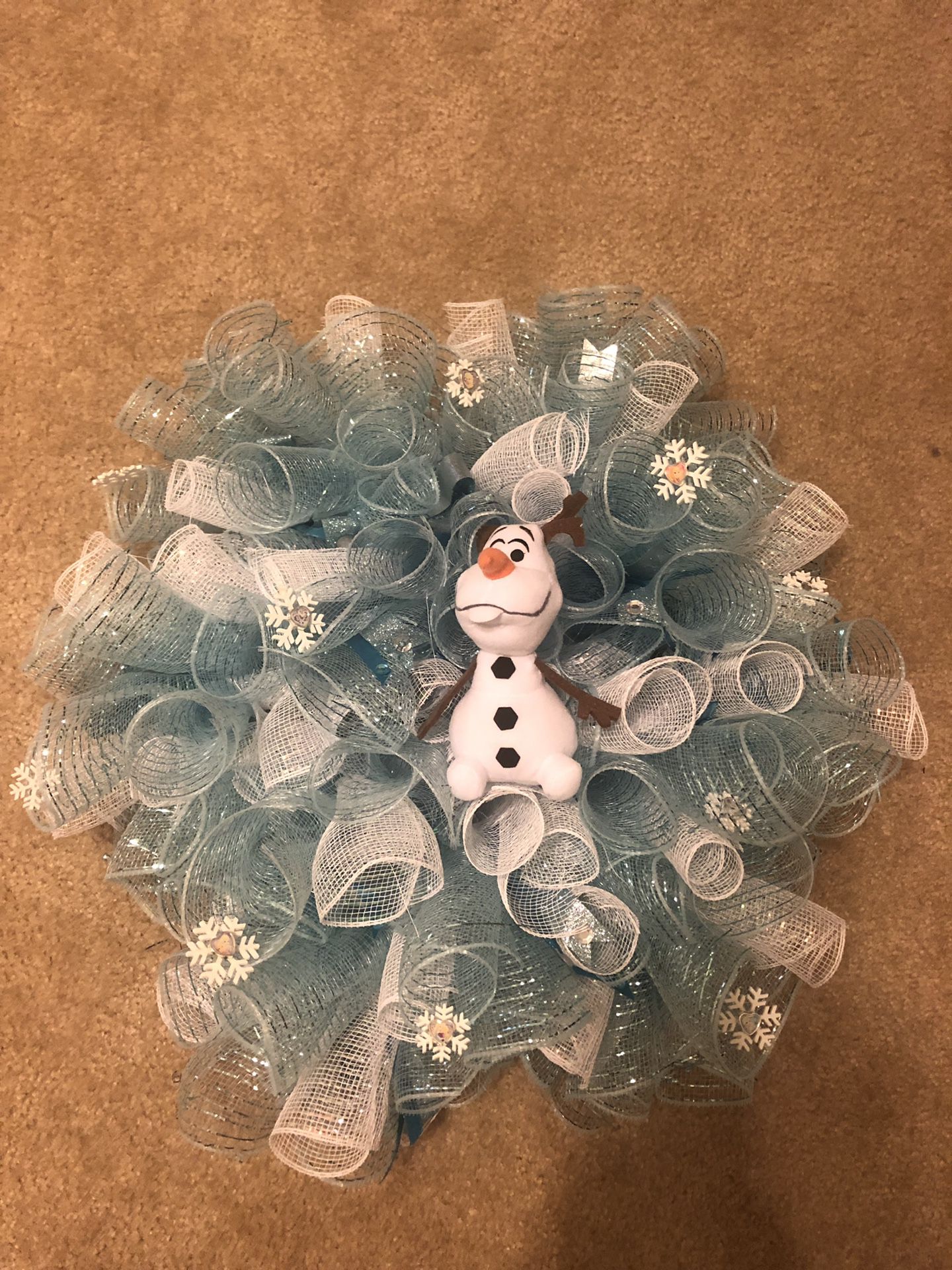 Custom Olaf Wreath