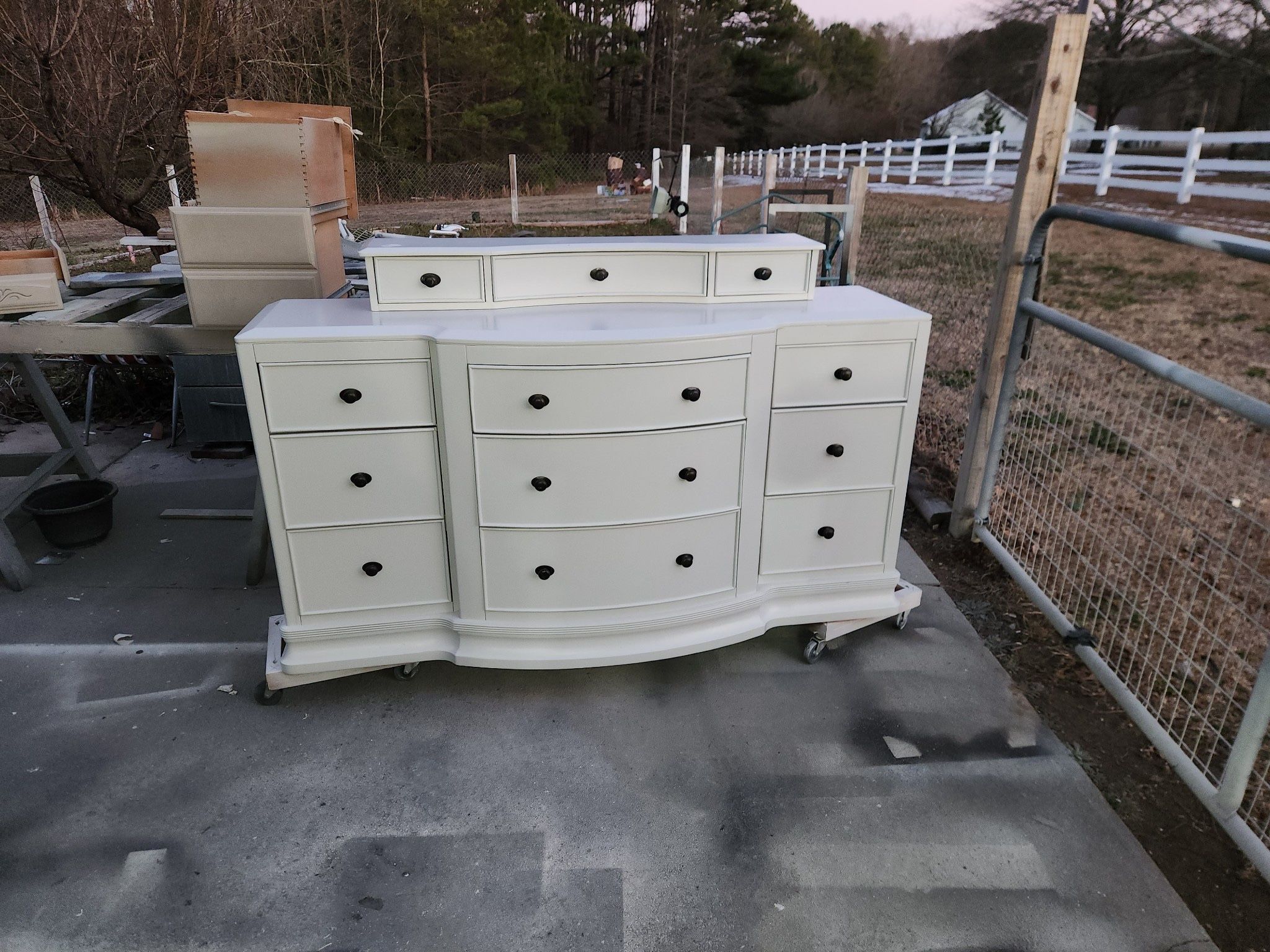 Large Dresser With Mirror
