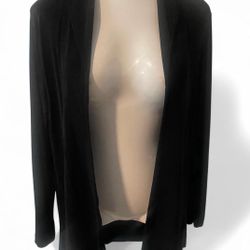 Size L Black Blazer Cardigan 
