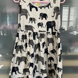 JIM THOMPSON Girls 4 Tank Dress Elephant Safari Zoo Summer