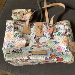 Dooney Bourke Disney Tote And Wristlet 