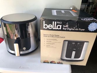 bella PRO - SmartCrisp 8-qt. Touchscreen Air Fryer - Stainless Steel Model: 90223