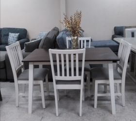 New 5 Pcs Dining Table Set Sample Flor Only $250 cash