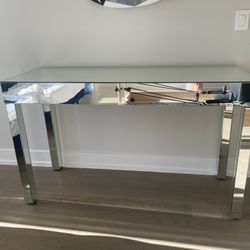 Beautiful Tall Mirrored Table