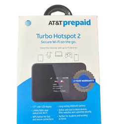 AT&T Turbo Hotspot 3 256 MB, Black - Prepaid Hotspot
