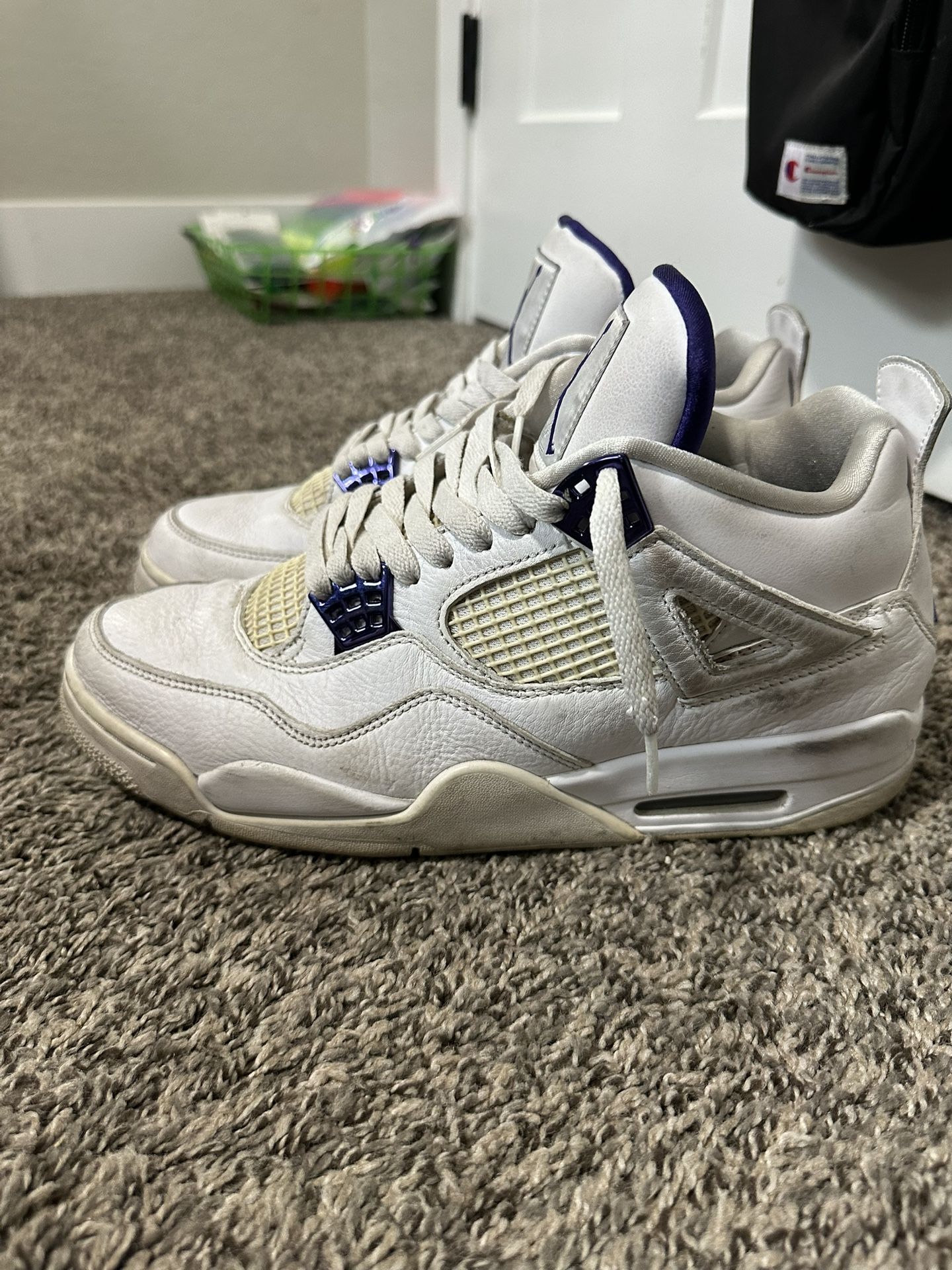 Jordan 4 retro purple metallic 200-250