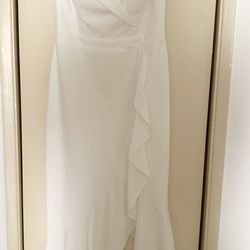 Xscape Size 8 Woman’s Dress White