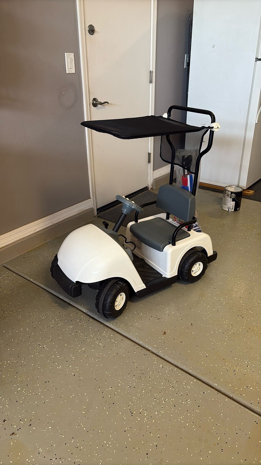 Kid Motorz Junior Pro Golf Cart Battery Powered Riding Toy - White