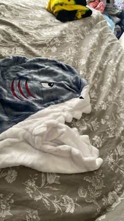 Shark Costume Onesie Fits 9-10 Year Old Brand New Never Used