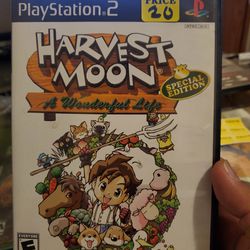 Harvest Moon: A wonderful Life - Ps2 $20