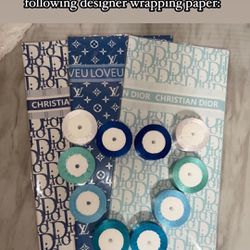 Father Day Bouquet Bundle: Ribbon & Dior Wrapping Paper 