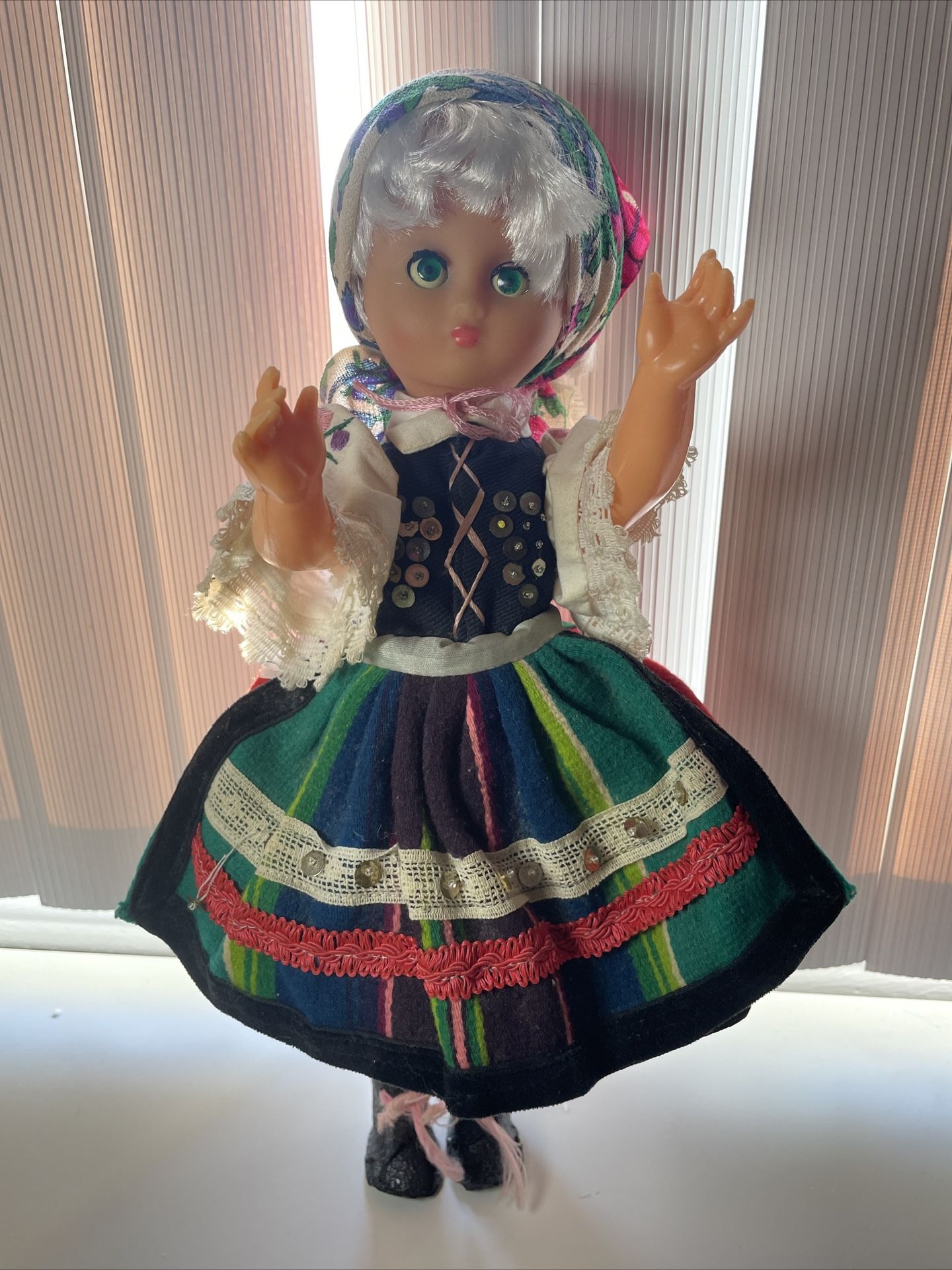 Vintage Dutch Doll 16" Tall Collectible Doll Girl Doll
