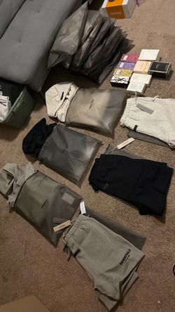 Essentials shorts and hoodies