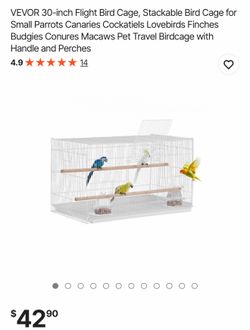 Tools/birdcage/ white bird cage / birds