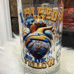 Chargers Bleeding Heart Beer Mug