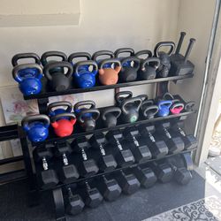 A Special Sales On Limited Sizes Of New & Used Dumbbells & Kettlebells Of Different Sizes And Brands 