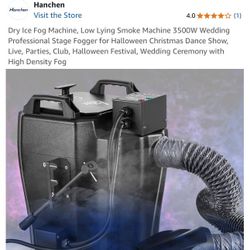Hanchen 3500w Dry Ice Fog Machine 