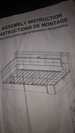Day bed with led lights and storage drawers