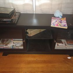 TV Stand With Glass Doors