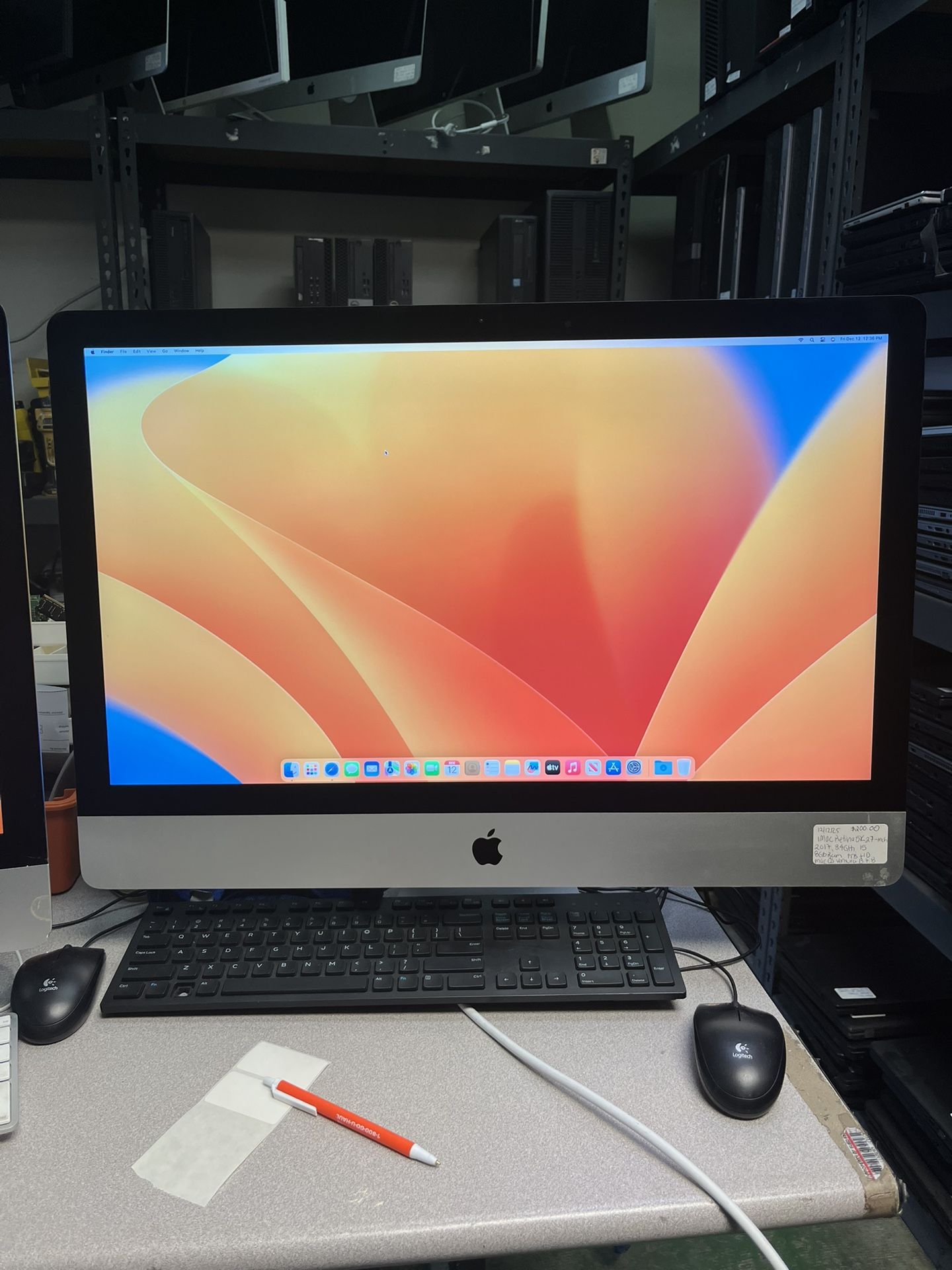 iMac retina 5K 27-inch 2017 I5-3.4ghz 8GB RAM 1TB HD macOS ventura 13.7.8 Nothing wrong.