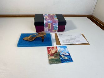 Retired Just The Right Shoe "Snakes Alive" Brown Miniature Figurine By Raine