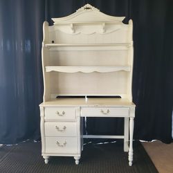 Wood Vanity Desk Armoire